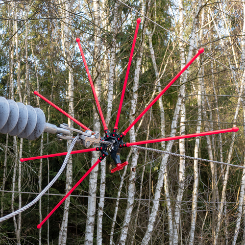 Bird Protection System- C, pręt długi, czerwony 3