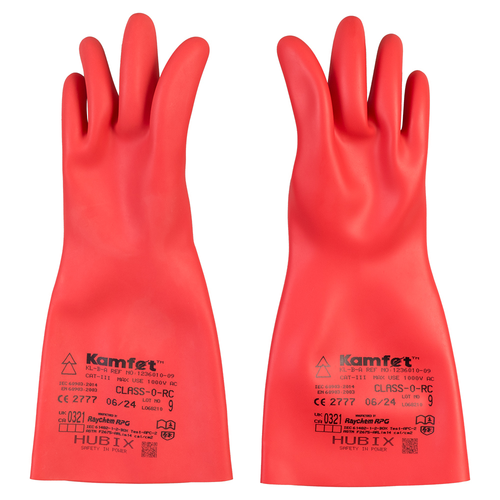 Electrical Insulating KAMFET Gloves, Class 0, AZC 2, size 9 2