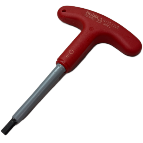 HTI Hybrid Hexagonal T long Wrench No 4, up to 1 kV AC / 1,5 kV DC 2