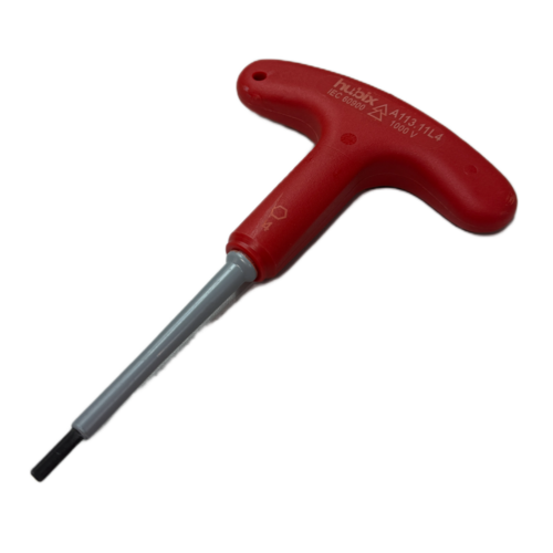 HTI Hybrid Hexagonal T long Wrench No 4, up to 1 kV AC / 1,5 kV DC 4