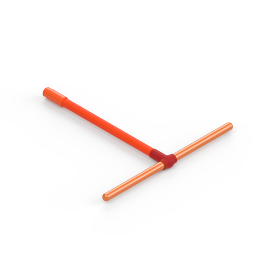 HTD Hybrid T Handle Socket Key For Switchgears, removable handles, L=640mm 5