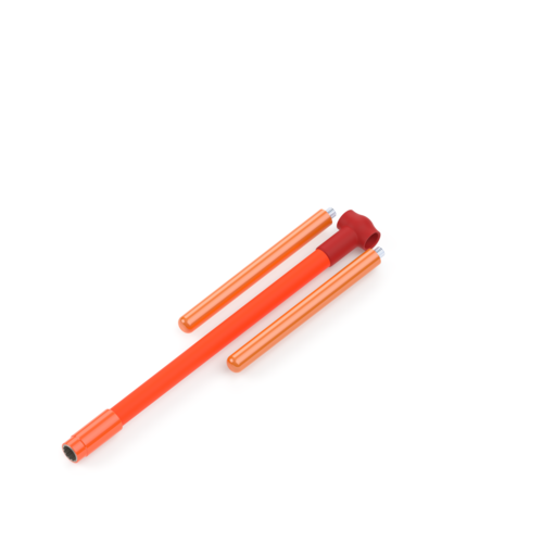 HTD Hybrid T Handle Socket Key For Switchgears, removable handles, L=640mm 8