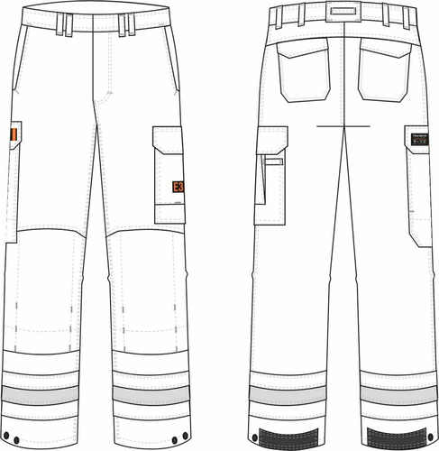 TRANEMO Flame Retardant Trousers Cantex WS 672088 ELIM: 18 cal/cm² 4