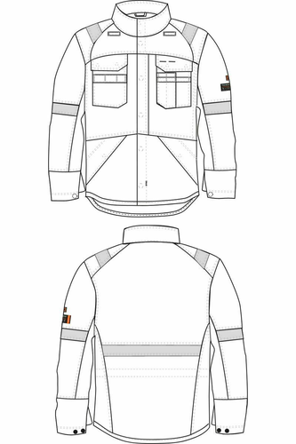 TRANEMO Flame Retardant Jacket Cantex WS 673088 ELIM: 18 cal/cm² 4