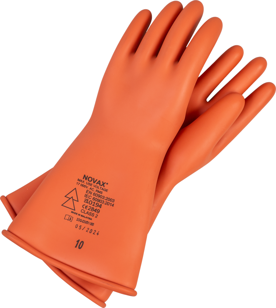 Electrical Insulating Gloves NOVAX Class 2, size 10 1