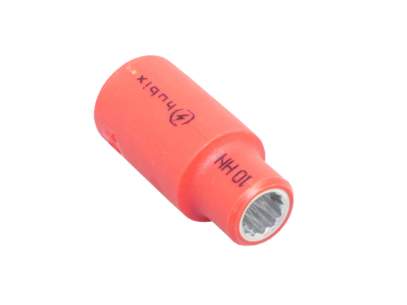 HN Insulated 1/2" inch Short Socket Wrench, size 10 1