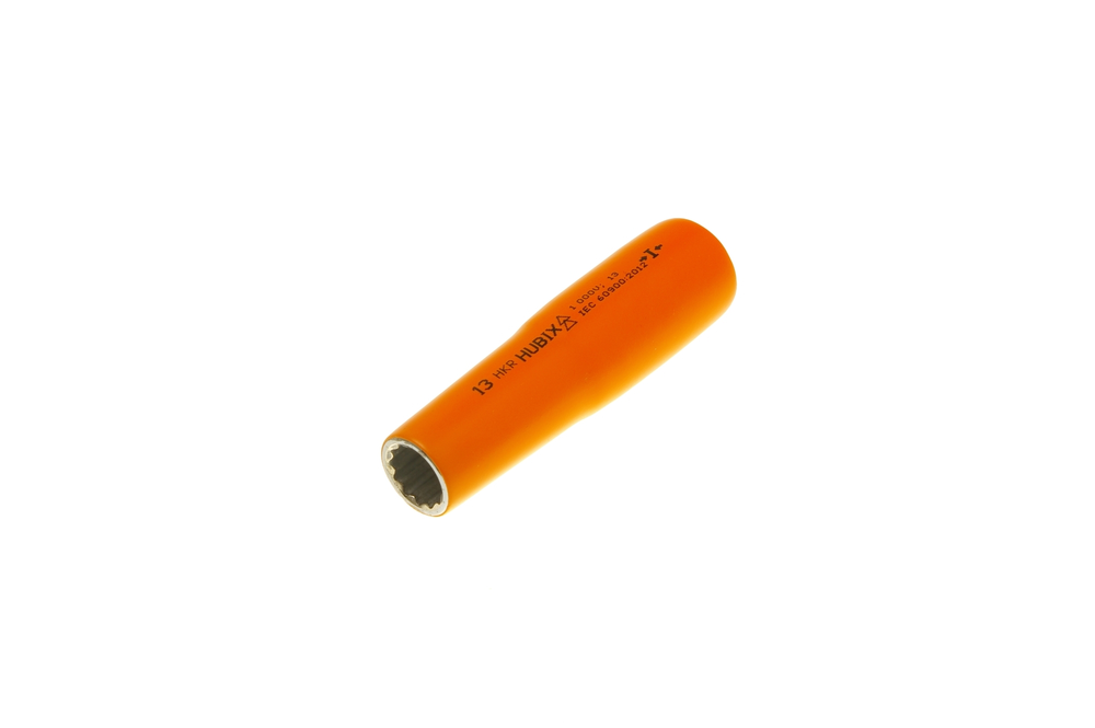 HKR Insulated 1/2 inch Tubular Socket Wrench, size 13 , up to 1kV AC / 1,5kV DC 1