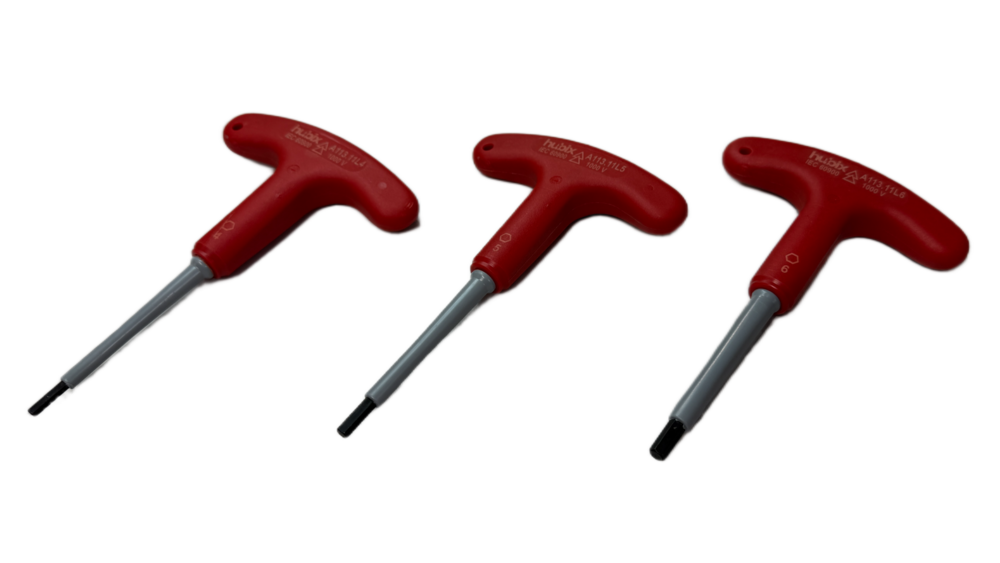 HTI Hybrid Hexagonal T long Wrench No 4, up to 1 kV AC / 1,5 kV DC 1