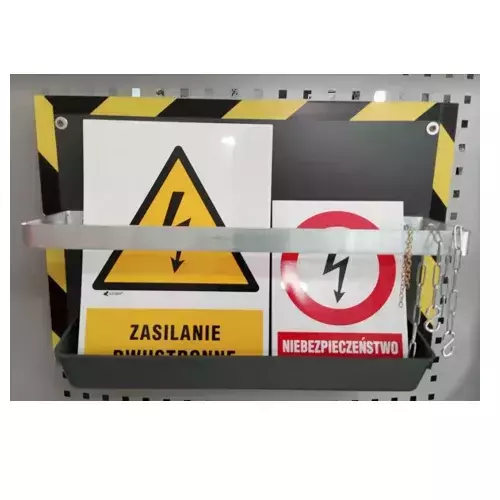 Warning sign hanger 1