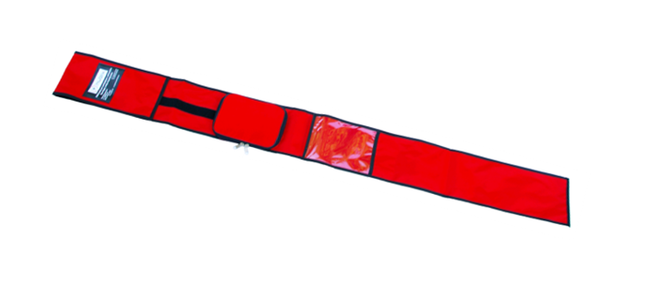 H090-20 Case with pocket for H094 rod with attachments, 1900 x 190 mm, red 1