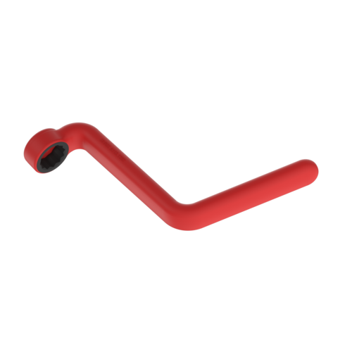 Hybrid Curved Blocking Ring Wrench No 19, contoured 1