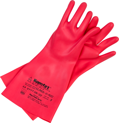 Electrical Insulating KAMFET Gloves, Class 0, AZC 2, size 9 1